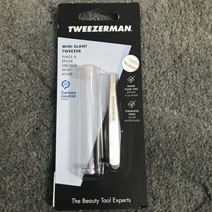 Tweezerman Stainless Steel Mini Slant Tweezer for Hair Removal
